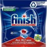 Finish All in one, detergent capsule pentru masina de spalat vase degresant maxim - 45 buc