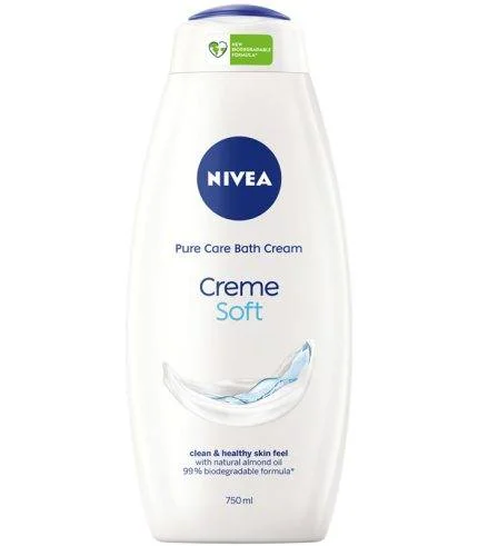 Nivea gel de dus creme soft cu ulei de migdale 750 ml