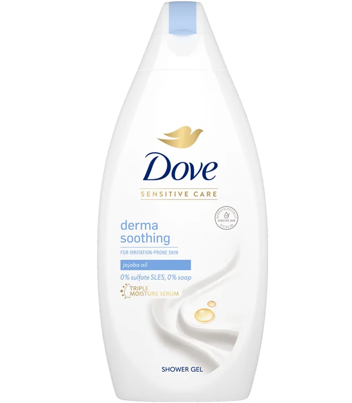 Dove gel de dus, Derma Soothing cu ulei de Jojoba, 400ml - imagine 1