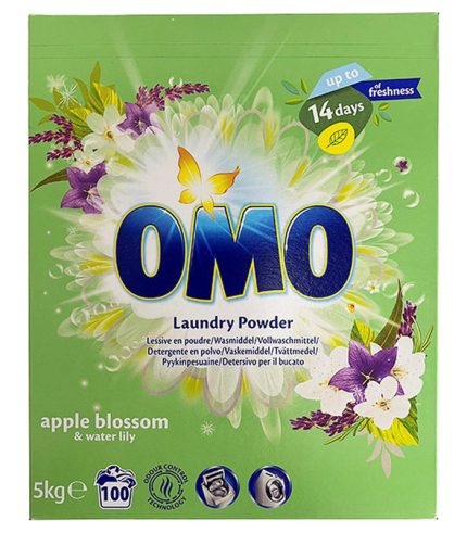 Omo detergent pudra Apple Blossom 5 KG, 100 spalari