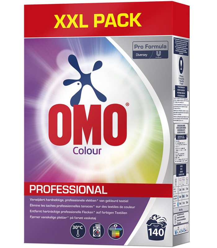 OMO Profesional detergent pudra, rufe colorate 140WL 7kg 01 OMO Profesional detergent pudra, rufe colorate 140WL 7kg - imagine 1